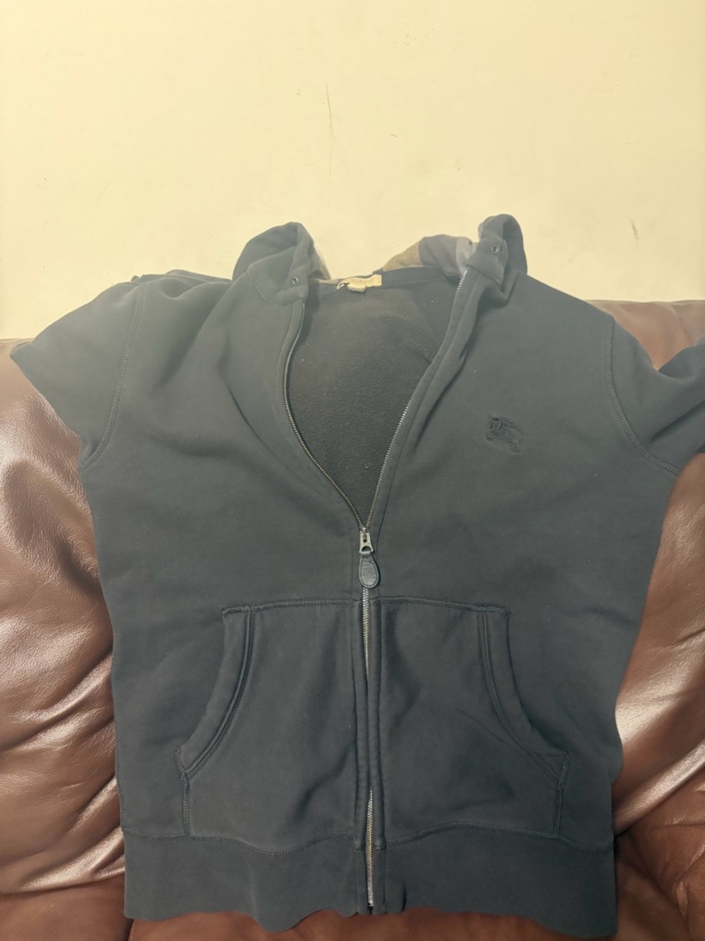 Burberry Black Zip Hoodie